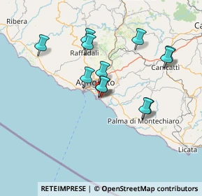 Mappa Via Roberto Rossellini, 92100 Villaggio Mosè AG, Italia (14.50583)