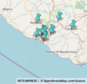 Mappa Via Roberto Rossellini, 92100 Villaggio Mosè AG, Italia (9.45917)