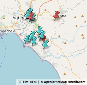 Mappa Via Michele Lizzi, 92100 Villaggio Mosè AG, Italia (3.8205)