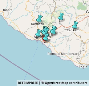 Mappa Via delle Ortensie, 92100 Villaggio Mosè AG, Italia (9.02083)