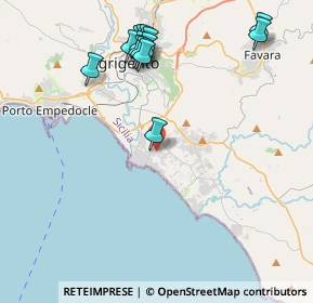 Mappa Via delle Ortensie, 92100 Villaggio Mosè AG, Italia (5.12357)