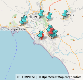 Mappa Via delle Ortensie, 92100 Villaggio Mosè AG, Italia (3.28182)