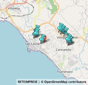 Mappa Via delle Ortensie, 92100 Villaggio Mosè AG, Italia (1.58643)