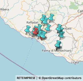 Mappa Via Girgio Pastore, 92100 Agrigento AG, Italia (10.4885)