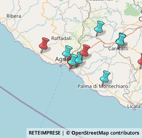 Mappa Via dei Salici, 92100 Agrigento AG, Italia (20.125)