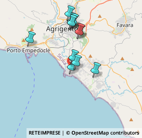 Mappa Via dei Salici, 92100 Agrigento AG, Italia (3.61583)