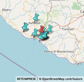 Mappa 92100 Villaggio Mosè AG, Italia (6.43769)