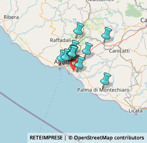 Mappa 92100 Villaggio Mosè AG, Italia (8.51667)