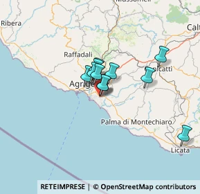 Mappa Via A. Cremona, 92100 Villaggio Mosè AG, Italia (9.74273)