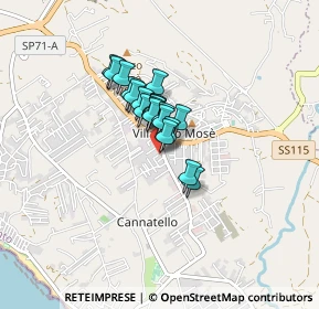 Mappa Via A. Cremona, 92100 Villaggio Mosè AG, Italia (0.52)