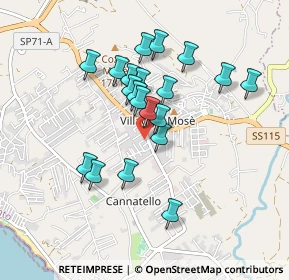 Mappa Via A. Cremona, 92100 Villaggio Mosè AG, Italia (0.859)