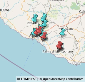 Mappa Via Nicolò Paganini, 92100 Villaggio Mosè AG, Italia (10.0175)