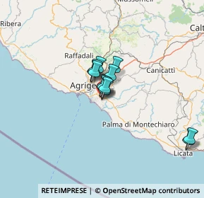 Mappa Via Nicolò Paganini, 92100 Villaggio Mosè AG, Italia (9.20833)