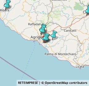Mappa Via Nicolò Paganini, 92100 Villaggio Mosè AG, Italia (22.96929)