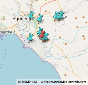 Mappa Via Nicolò Paganini, 92100 Villaggio Mosè AG, Italia (2.85091)
