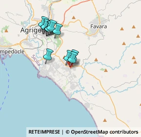 Mappa Via Nicolò Paganini, 92100 Villaggio Mosè AG, Italia (3.7325)