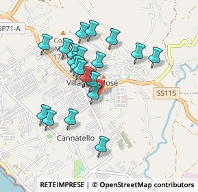 Mappa Via Nicolò Paganini, 92100 Villaggio Mosè AG, Italia (0.954)