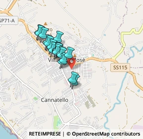 Mappa Via Nicolò Paganini, 92100 Villaggio Mosè AG, Italia (0.7165)