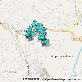 Mappa Via Sirio, 92100 Villaggio Mosè AG, Italia (0.25556)