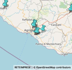 Mappa Via Sirio, 92100 Villaggio Mosè AG, Italia (25.61188)