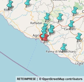 Mappa Via Torre di Gaffe, 92100 Villaggio Mosè AG, Italia (18.69467)