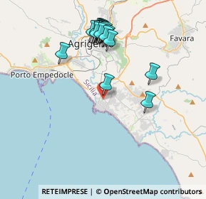 Mappa Via Torre di Gaffe, 92100 Villaggio Mosè AG, Italia (4.454)