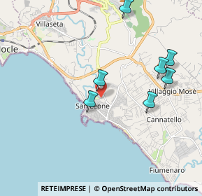 Mappa Via Torre di Gaffe, 92100 Villaggio Mosè AG, Italia (3.01455)