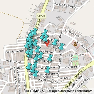 Mappa Via J. Gagarin, 92023 Campobello di Licata AG, Italia (0.11111)
