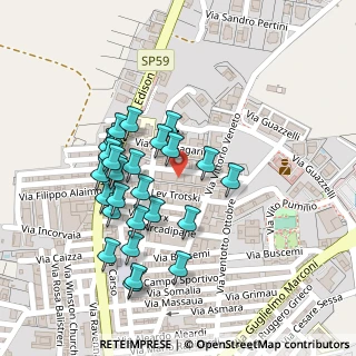 Mappa Via Trotskij, 92023 Campobello di Licata AG, Italia (0.11111)
