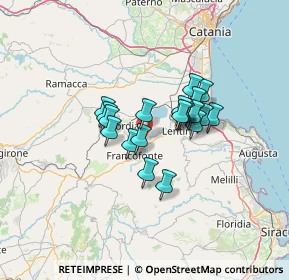 Mappa Strada Provinciale, 96016 Lentini SR, Italia (10.299)