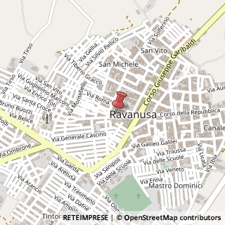Mappa Corso della Repubblica, 57, 92029 Ravanusa, Agrigento (Sicilia)