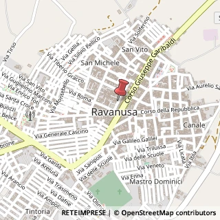 Mappa Via Principe Amedeo, 21, 92029 Ravanusa, Agrigento (Sicilia)