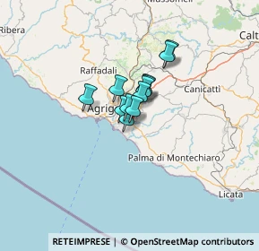Mappa Via Sirio, 92100 Agrigento AG, Italia (7.40417)