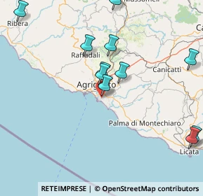 Mappa Via degli Ippocastagni, 92100 Villaggio Mosè AG, Italia (21.805)