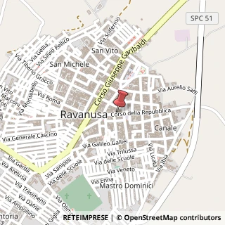 Mappa Corso della Repubblica, 121, 92029 Ravanusa, Agrigento (Sicilia)