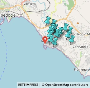 Mappa Lungomare Falcone - Borsellino, 92100 Villaggio Mosè AG, Italia (1.3535)
