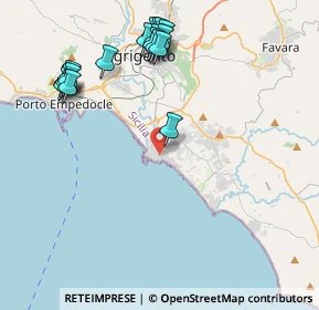 Mappa Via Ustica, 92100 Villaggio Mosè AG, Italia (5.33111)