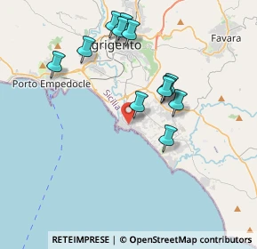Mappa Via Ustica, 92100 Villaggio Mosè AG, Italia (4.05)