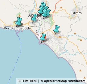 Mappa Via Ustica, 92100 Villaggio Mosè AG, Italia (5.00563)