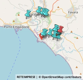Mappa Via Ustica, 92100 Villaggio Mosè AG, Italia (3.302)