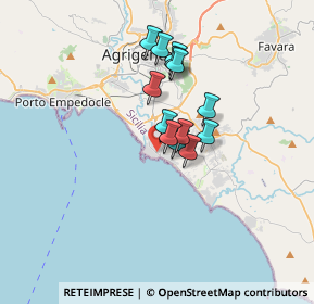 Mappa Via Ustica, 92100 Villaggio Mosè AG, Italia (2.7)