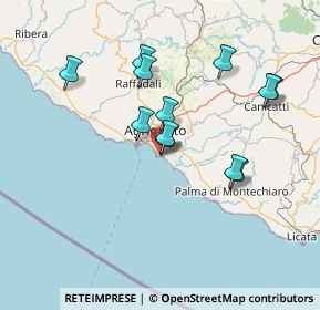 Mappa Via Ustica, 92100 Villaggio Mosè AG, Italia (14.53333)