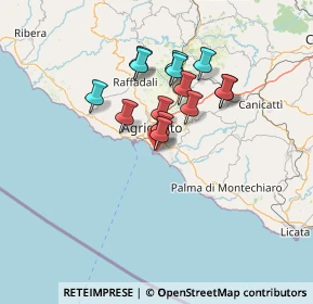 Mappa Via Ustica, 92100 Villaggio Mosè AG, Italia (12.06357)