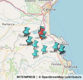 Mappa Via Scavonetti, 96013 Carlentini SR, Italia (11.3515)