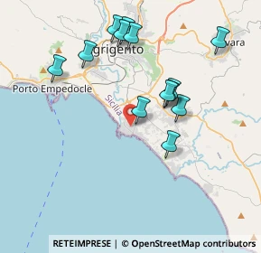 Mappa Via delle Petunie, 92100 Villaggio Mosè AG, Italia (4.19846)