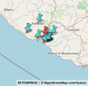 Mappa Via delle Petunie, 92100 Villaggio Mosè AG, Italia (6.78538)