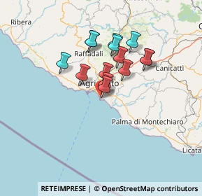 Mappa Villaggio Mosè AG IT, 92100 Villaggio Mosè AG, Italia (11.97643)