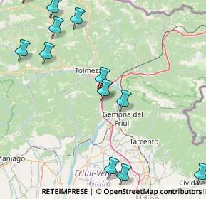 Mappa Via Tolmezzo, 33010 Trasaghis UD, Italia (21.42917)
