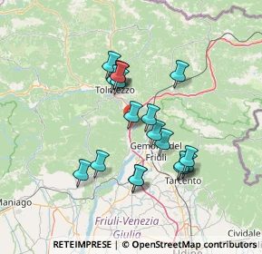 Mappa Via Tolmezzo, 33010 Trasaghis UD, Italia (11.79684)