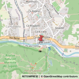 Mappa Via dei Giardini,  4, 23020 Chiuro, Sondrio (Lombardia)
